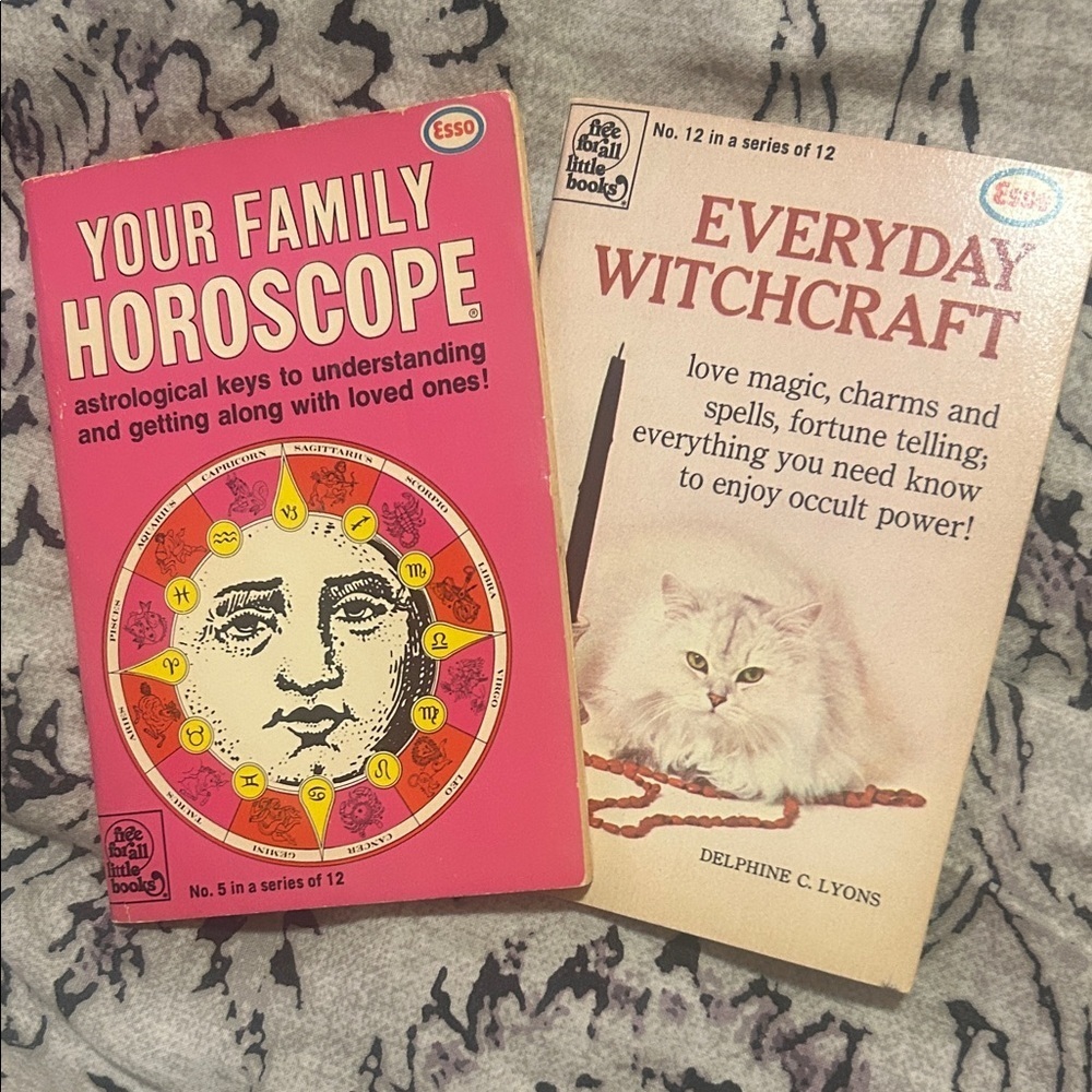 70’s Vintage Esso Astrology and Witchcraft mini Book Set